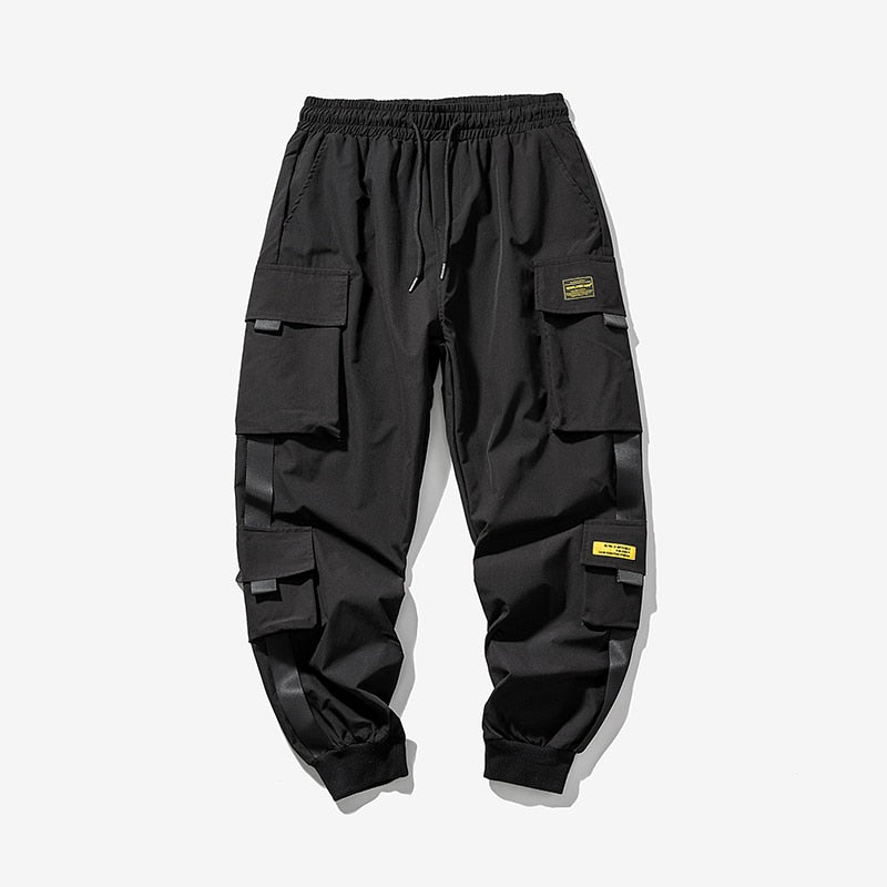 Streetwear Black Mens Harem Joggers 2022