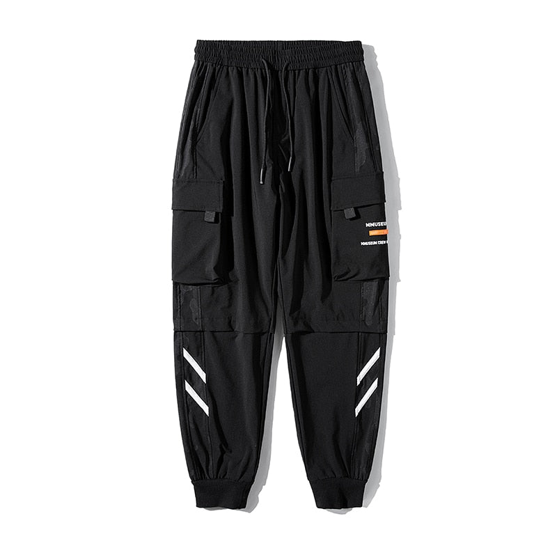 Streetwear Black Mens Harem Joggers 2022