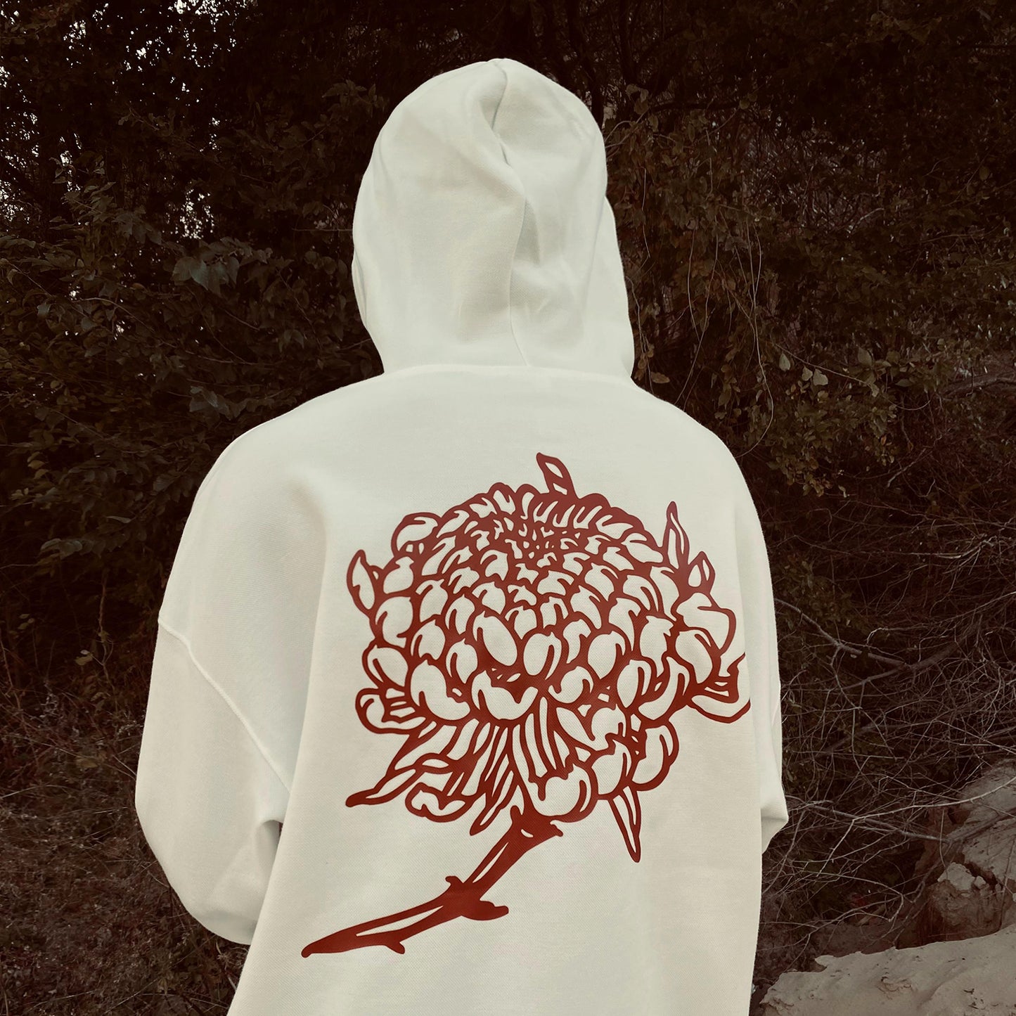 Rosebud Printed Hoodie