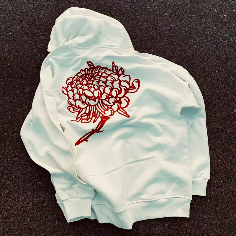 Rosebud Printed Hoodie