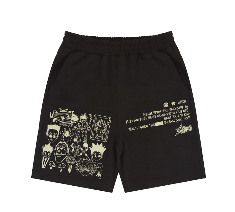 Anime Style Printed Shorts