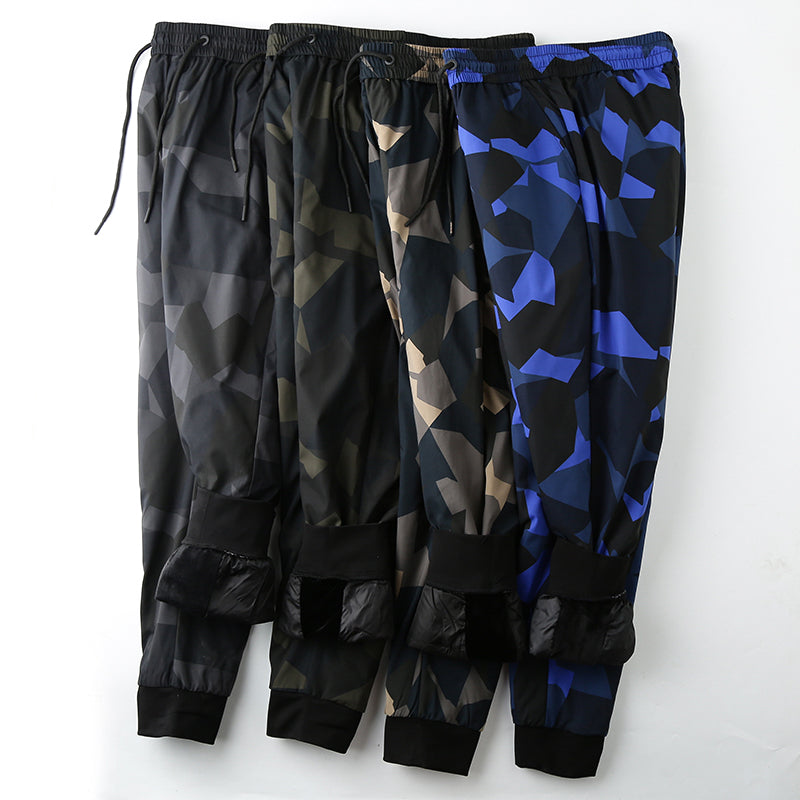 Drawstring, Camouflage Wind-resistant Pants